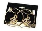 Rocawear gold plated hoop earrings. Brand New Genuine....